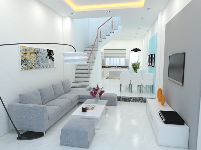 Thiết kế nội thất nhà phố mặt tiền 4m tại Hà Nội
